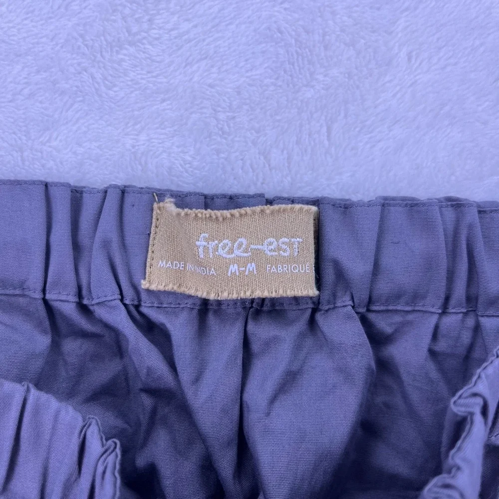 Free People Free-Est Grey Elastic Waist Mini Skirt OB2179643 Womens Medium - Picture 2 of 3
